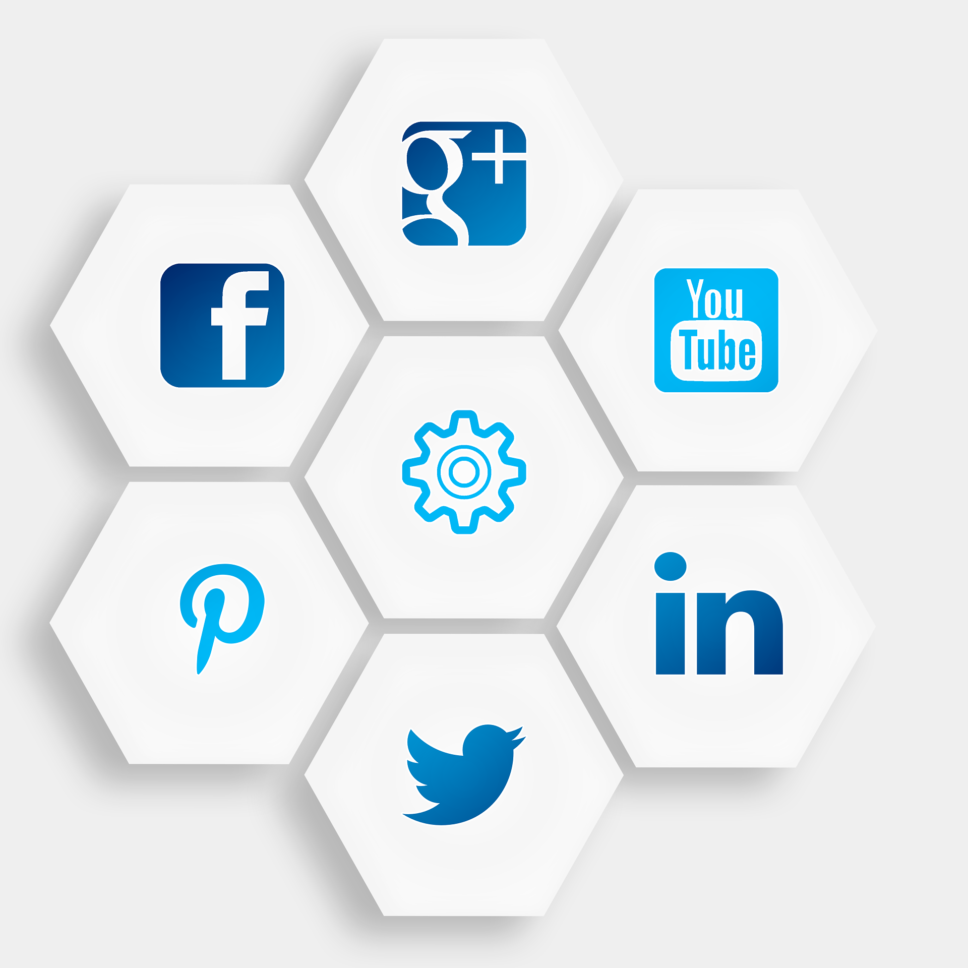 Social media platform icons