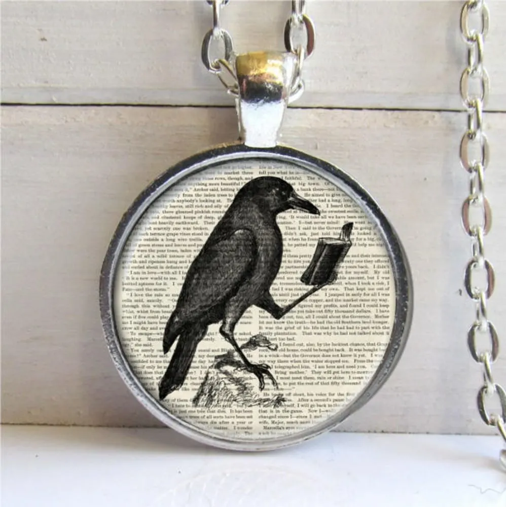 Raven reading jewelry